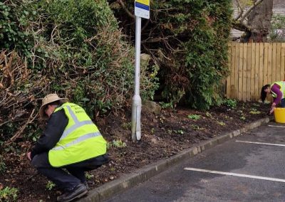 co-op planting volunteer